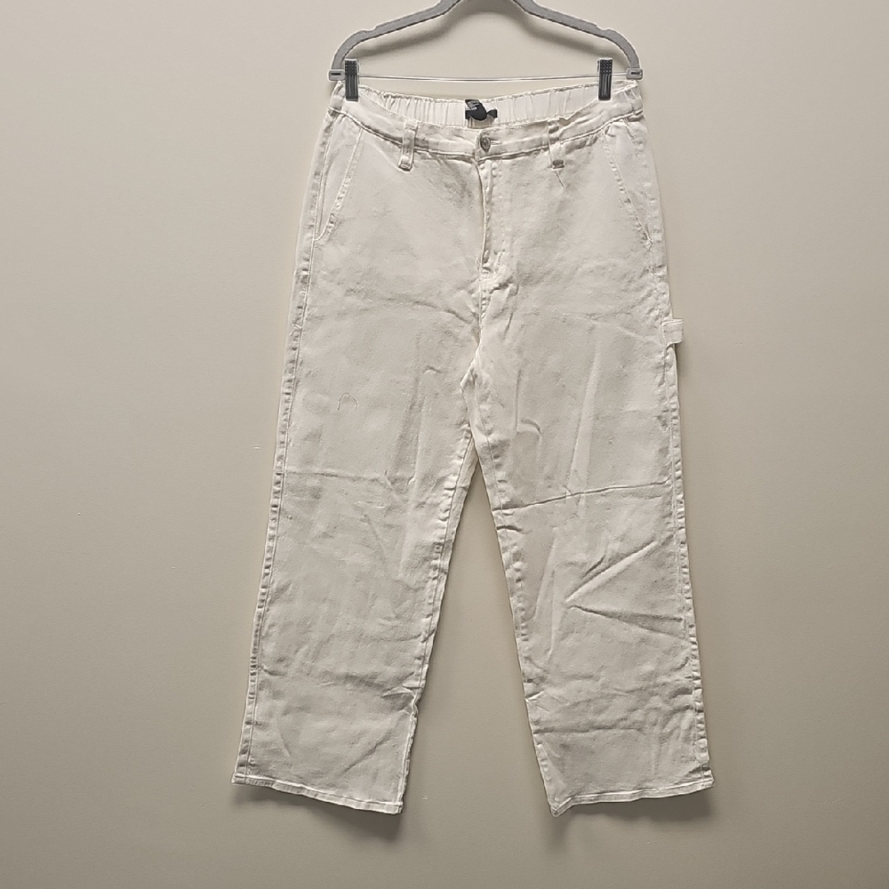 White Casual Pants - Picture 1 of 3